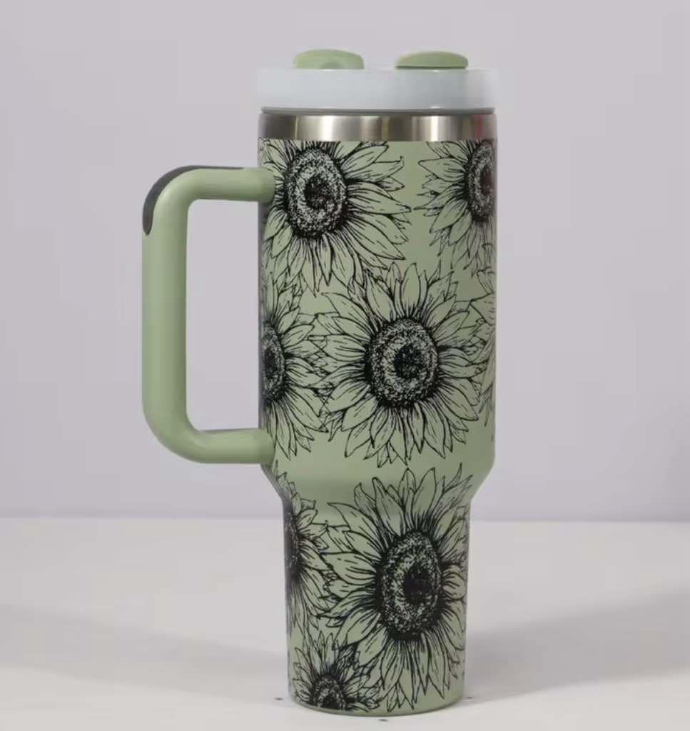 Sunflower Stainless Tumbler - 40 oz