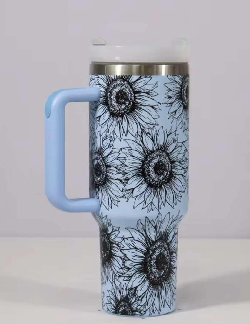 Sunflower Stainless Tumbler - 40 oz