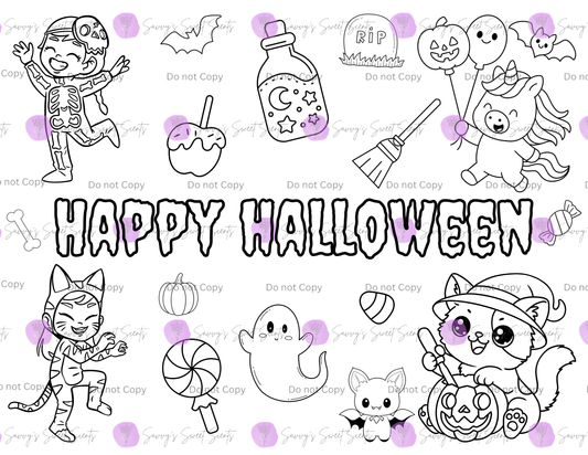 Halloween Coloring Kit
