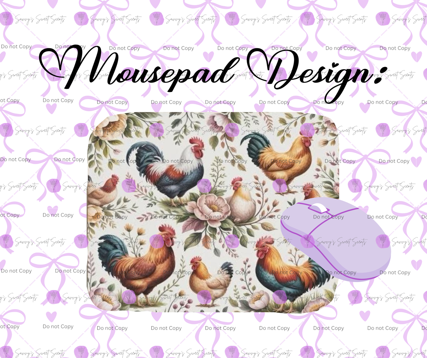 Mousepad - Chickens