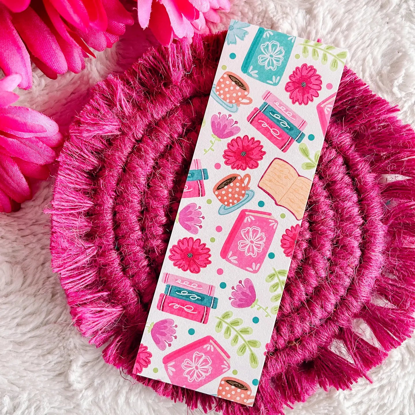 Bookish Floral Bookmark