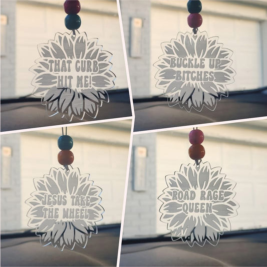 Sunflower Car Charms