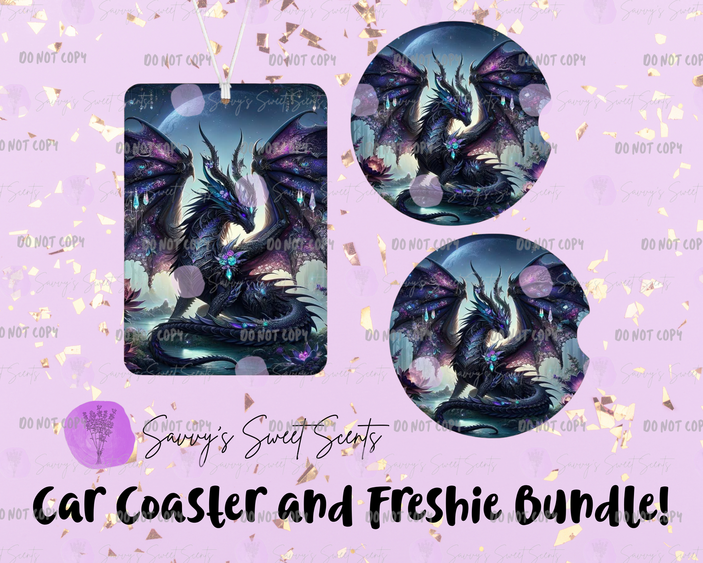 Car Freshie and Car Coaster Bundle - Bookish