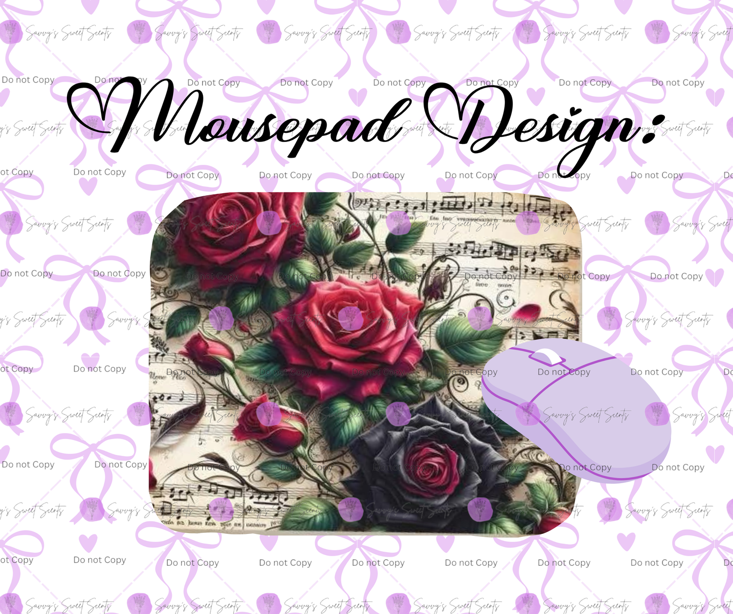 Mousepad - Music and Roses
