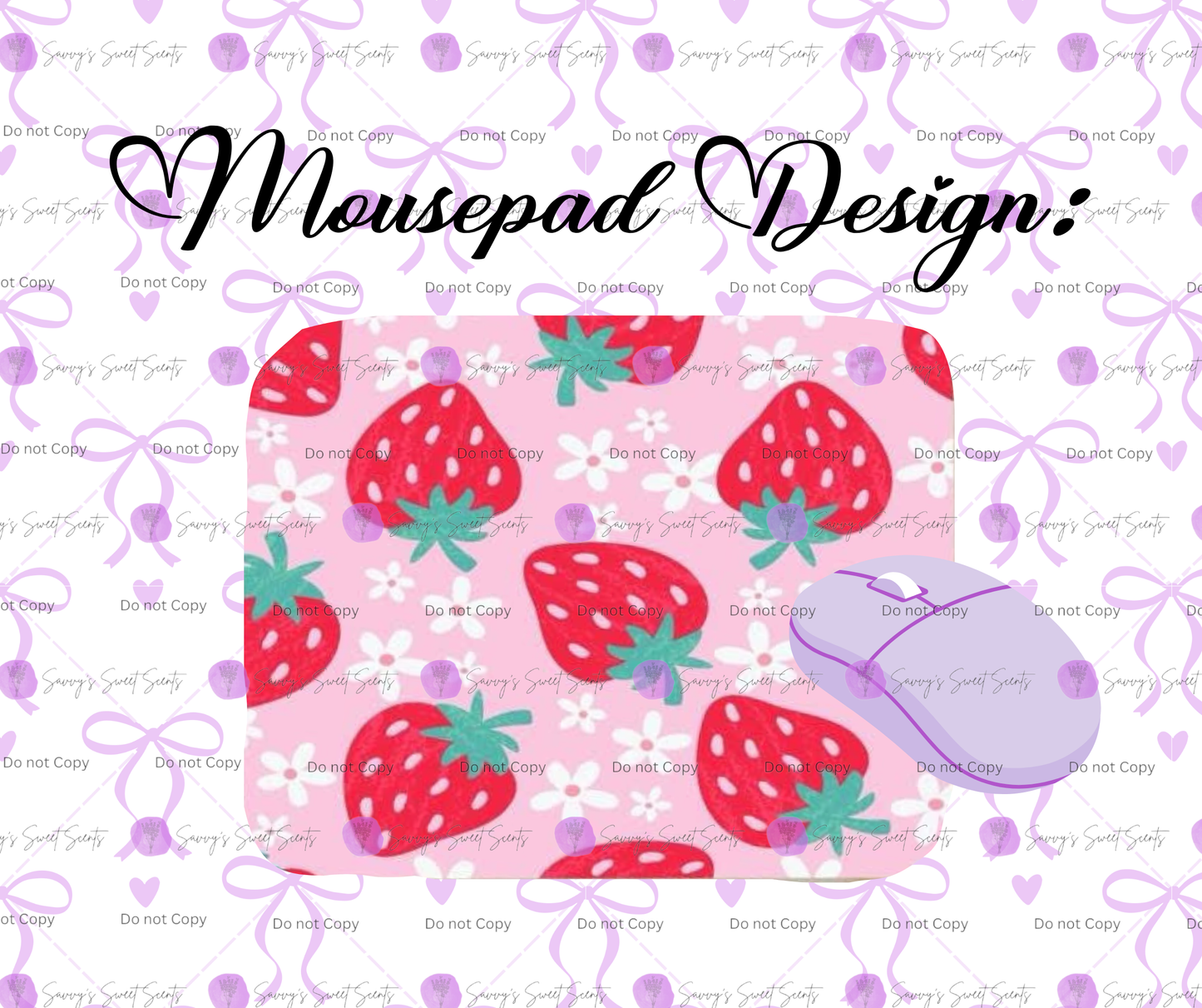Mousepad - Strawberries
