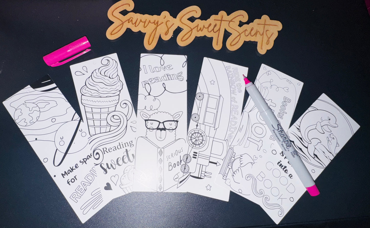 Color your own Bookmarks! 📖