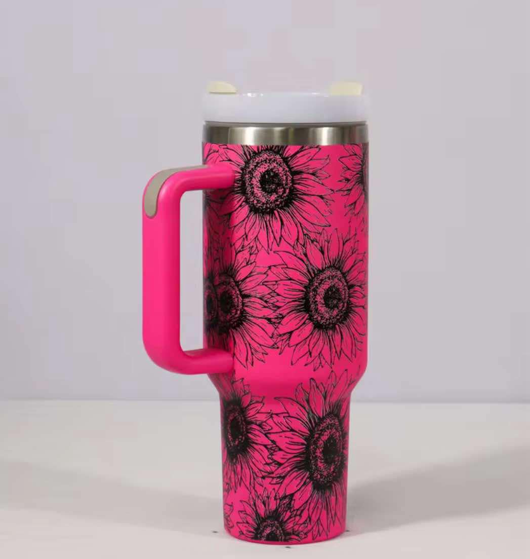 Sunflower Stainless Tumbler - 40 oz
