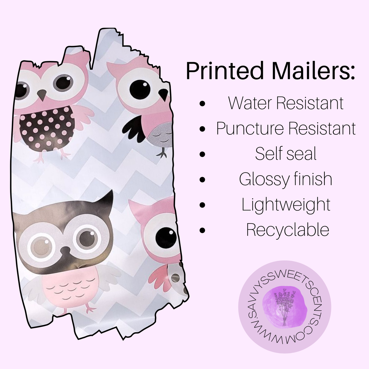 Whoo Cares Printed Mailers