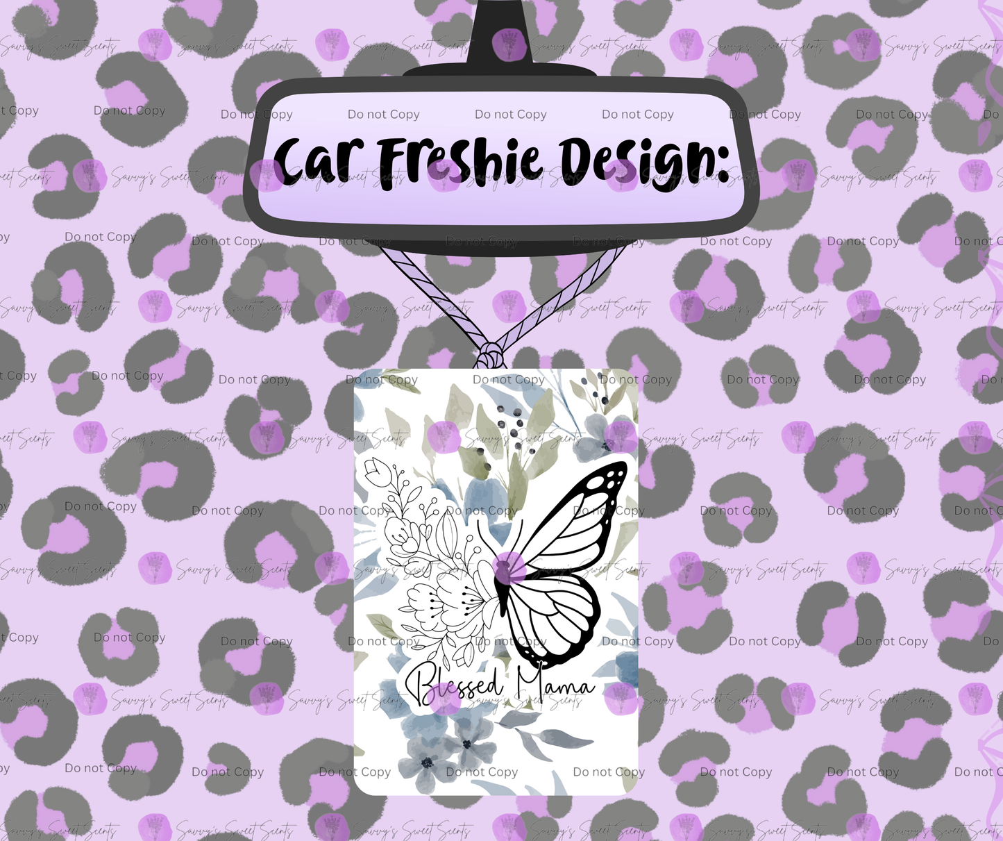 Felt Car Freshie - Mama/Woman