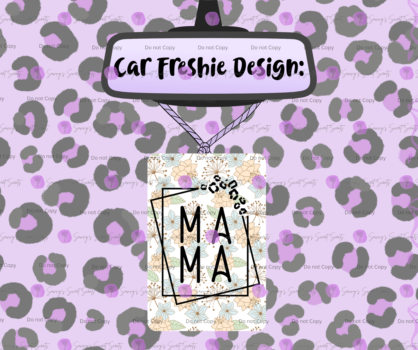Felt Car Freshie - Mama/Woman