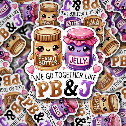 PB&J Sticker 3"x3”