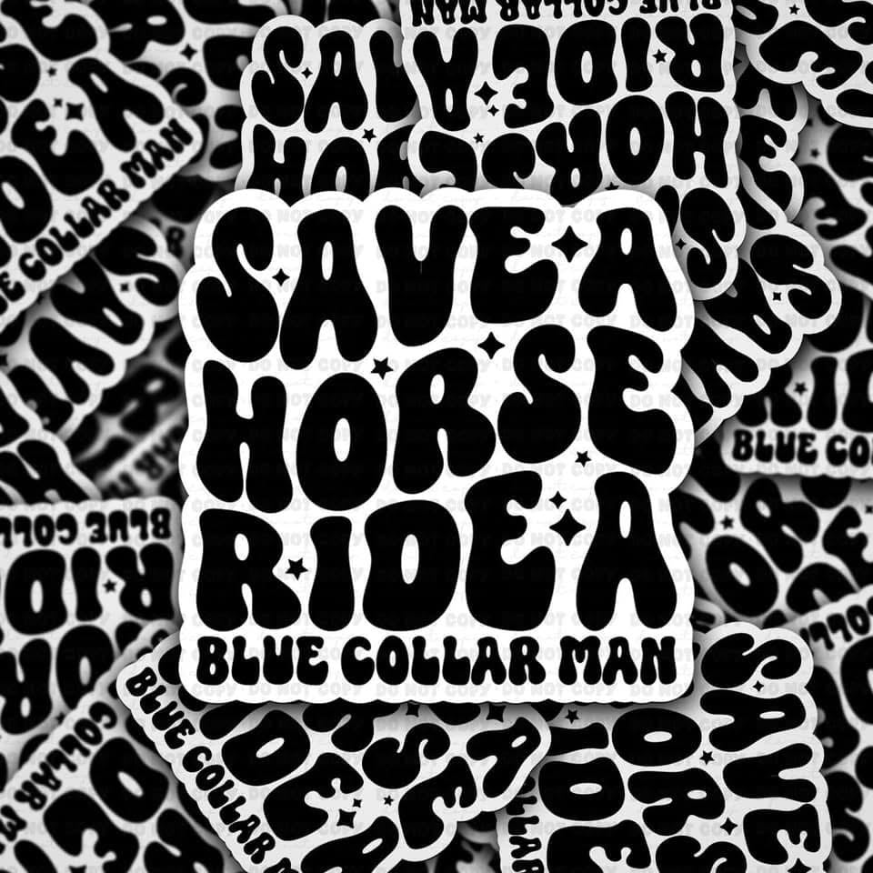 Save a Horse Sticker 2"x2"