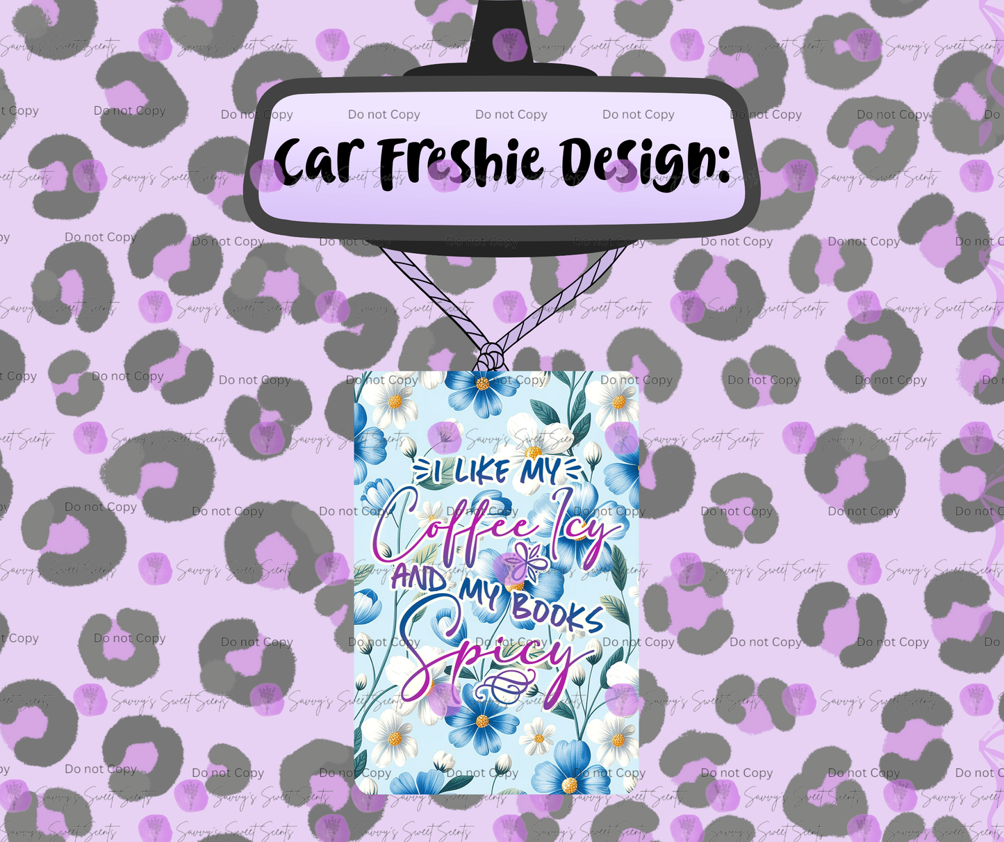 Felt Car Freshie - Bookish