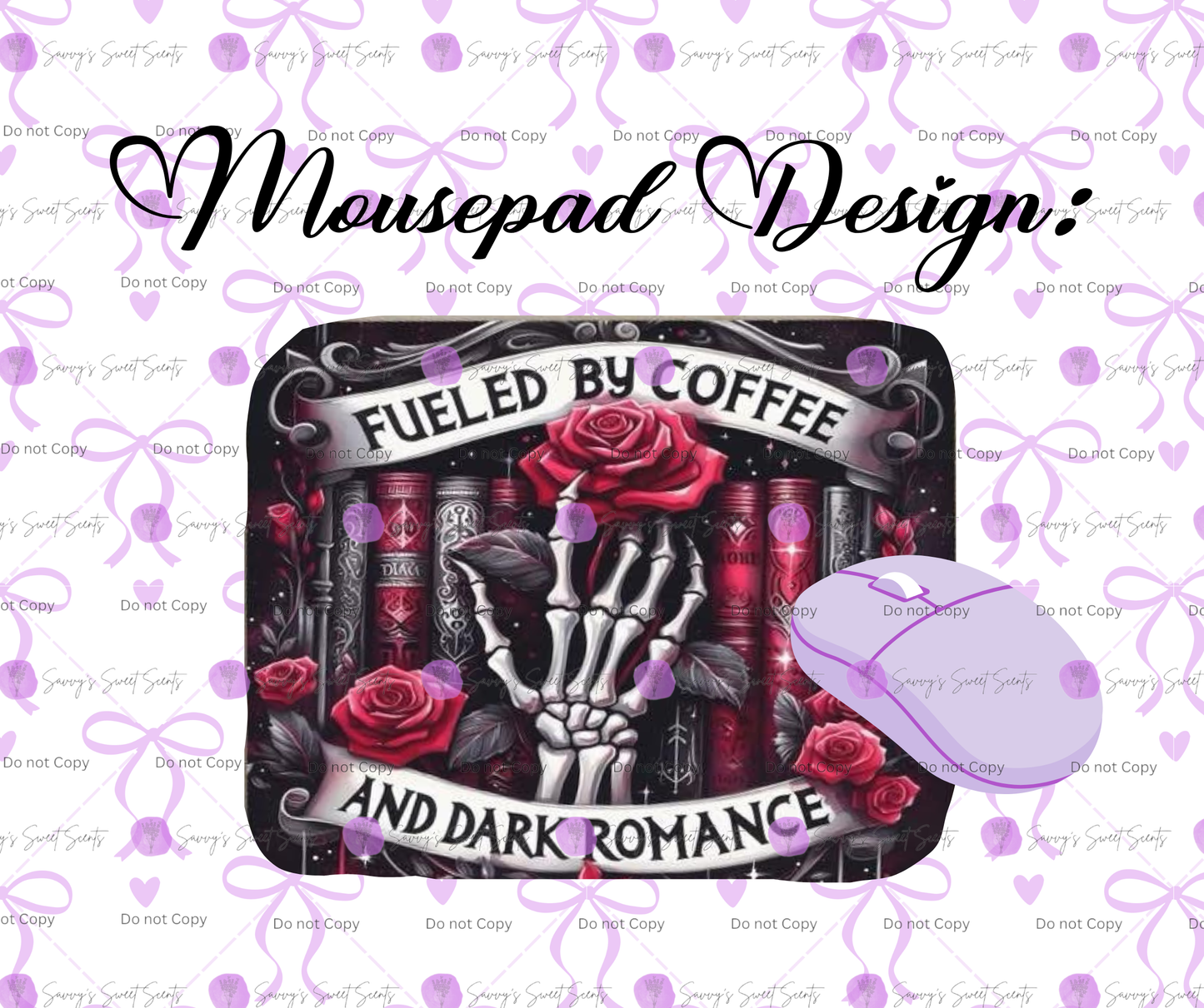 Mousepad - Coffee and Dark Romance