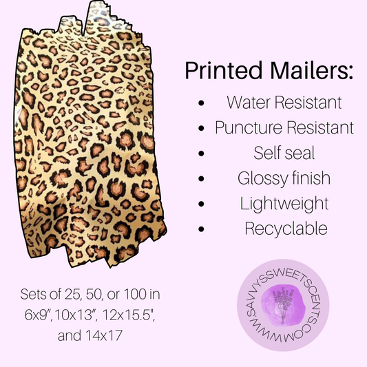 Leopard Printed Mailers