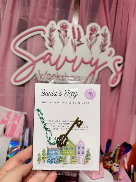 Santa Key Ornament