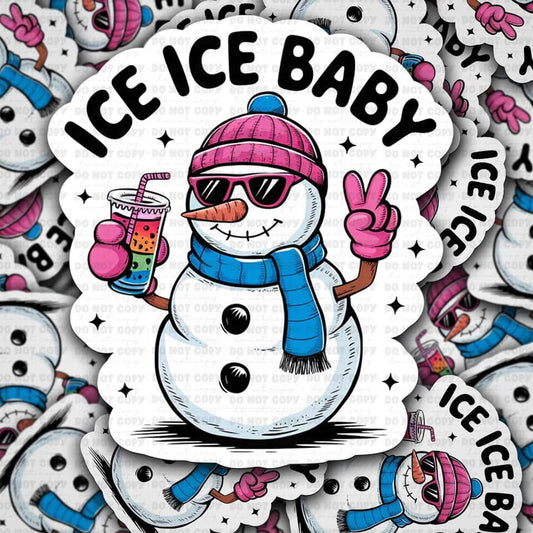 Ice Ice Sticker 2"x2"