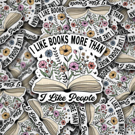 Like Books Sticker 2"x2"