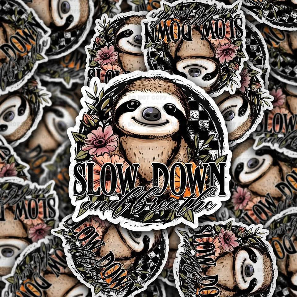 Sloth Sticker 3"x3”