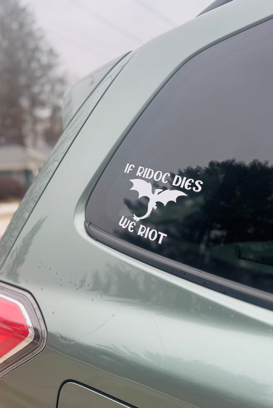 We Riot - Car Decal