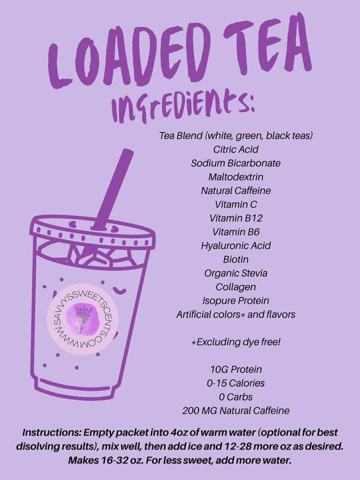 Loaded Tea Packet - Single 16oz