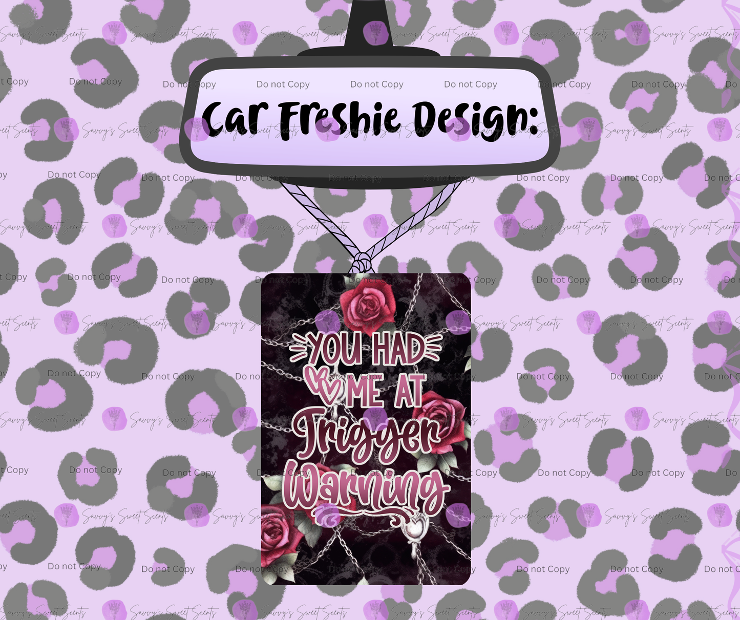 Felt Car Freshie - Bookish