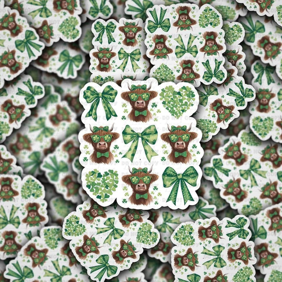 St Pats Cows 3"x3”