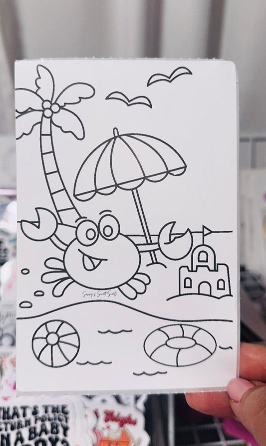 Summer - Color your own Stickers! ☀️