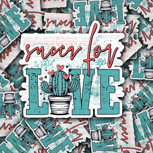 Succa for Love Sticker 2"x2"