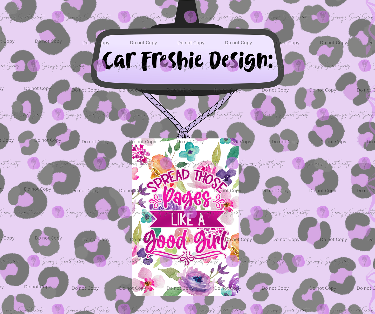 Felt Car Freshie - Bookish