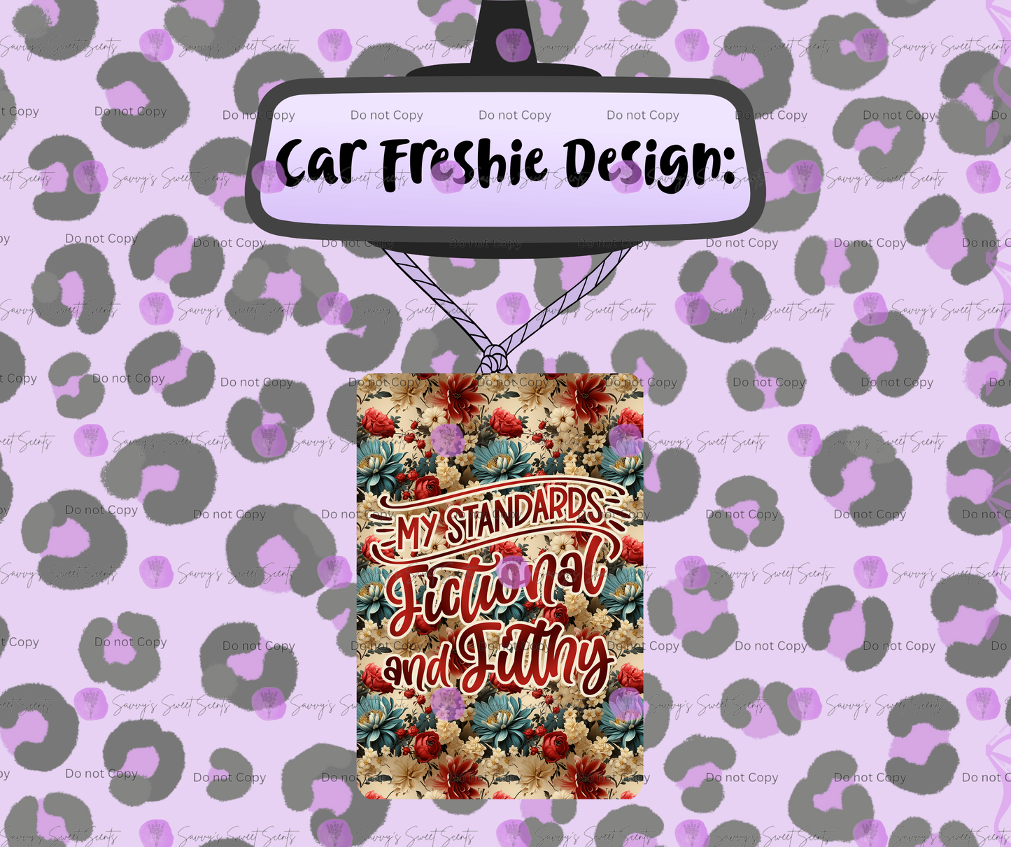 Felt Car Freshie - Bookish
