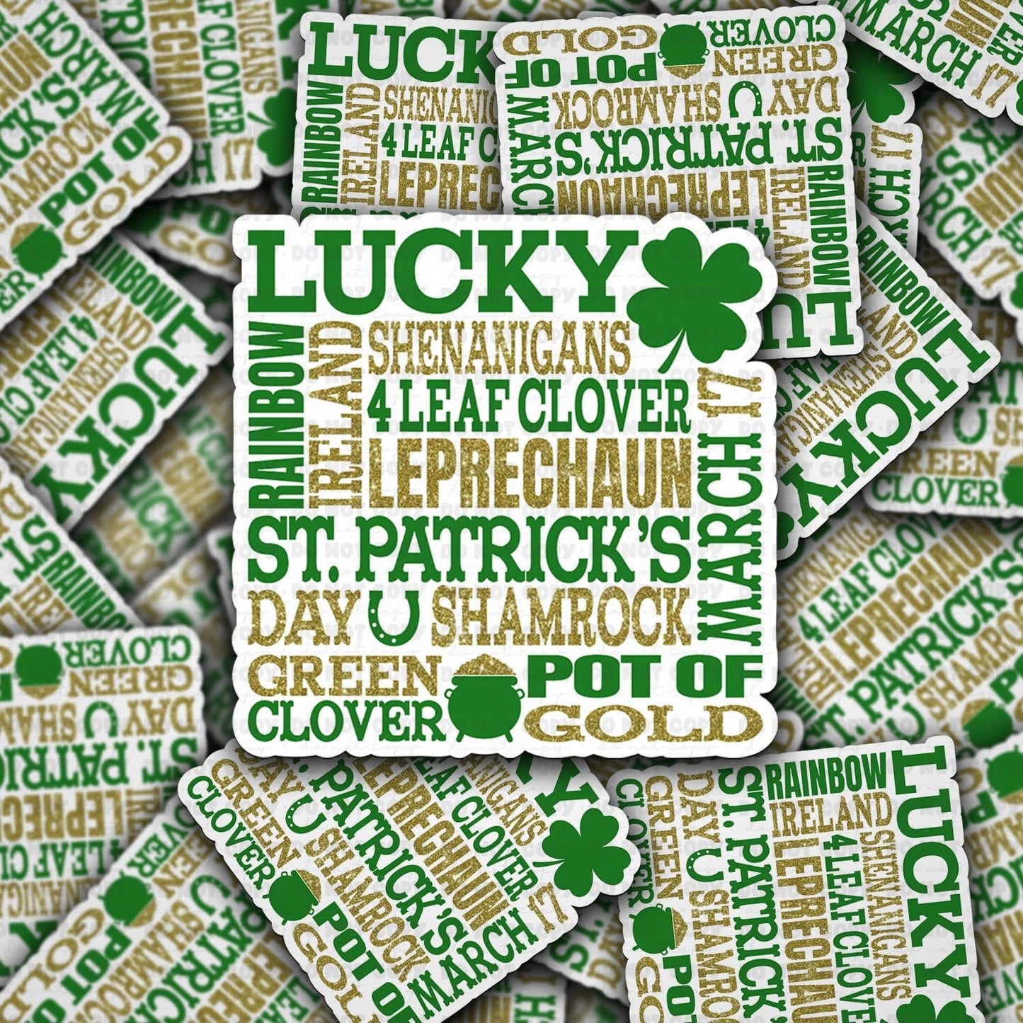 Lucky 3"x3”