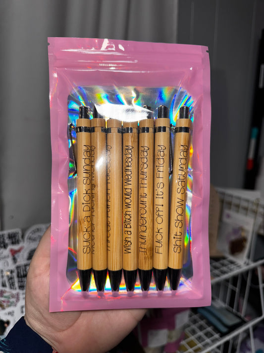 Seven Days of Cussing - Pens