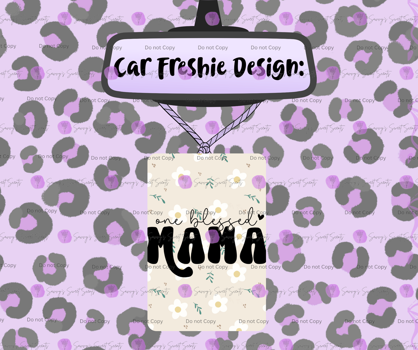 Felt Car Freshie - Mama/Woman