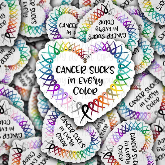 Cancer Sticker 3"x3”