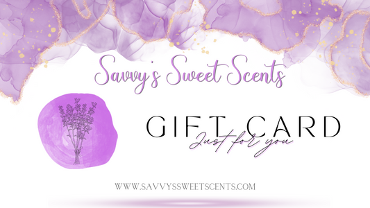 Savvy's Sweet Scents Gift Card